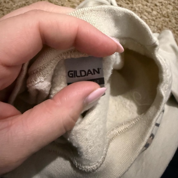 Graphic Cream Sweatshirt with Halloween Designs - Picture 2 of 2